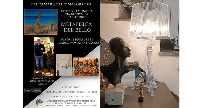 “Metafisica del bello”: 30 opere d’arte inaugurano la stagione dell’hotel Villa Pimpina il 28 marzo